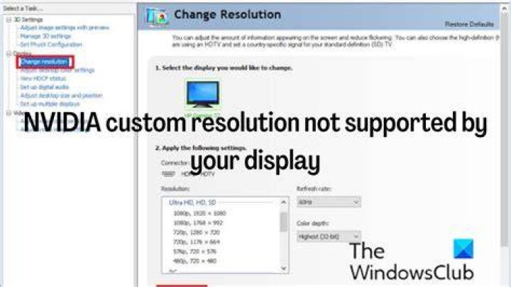 4k custom resolution not working windows 11