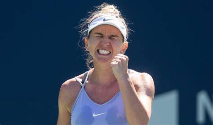 A delighted Simona Halep