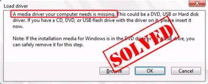 a media driver is missing windows 10