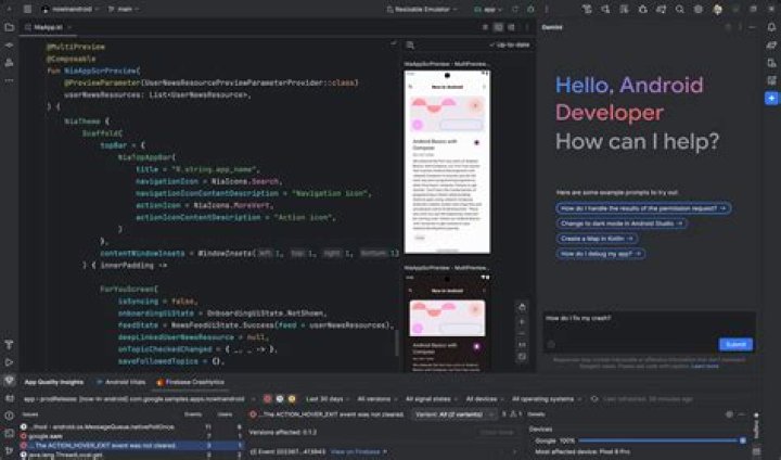 Adroid developer, development, programming