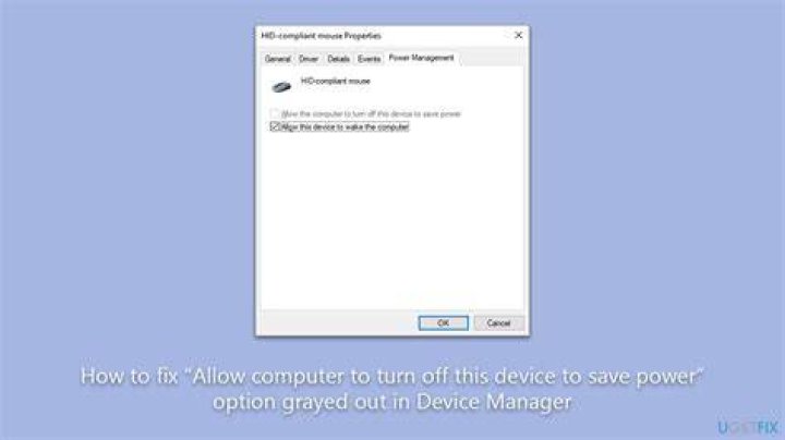 Allow this computer to turn off this device to save power