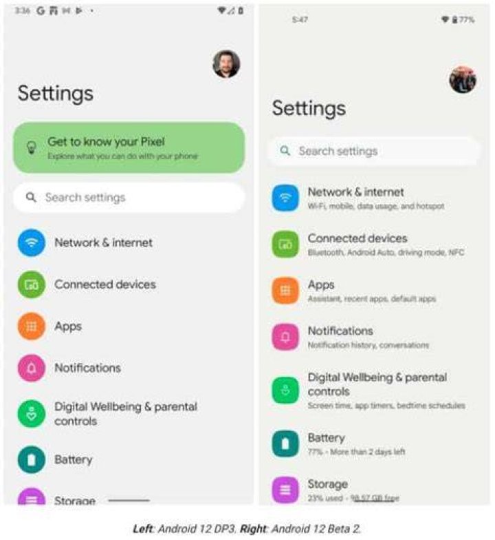 Android 12 Settings Menu - Using Google Smart Lock