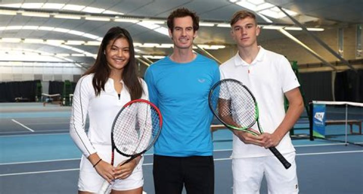 Andy Murray with Future Talent Award winners Emma Raducanu and Jack Draper