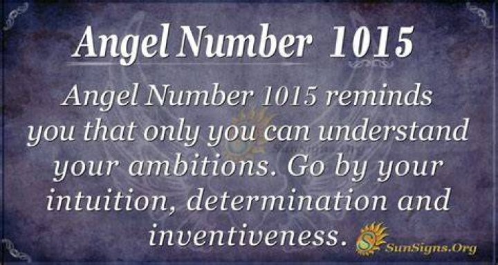 angel number 1015