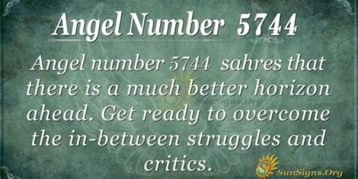Angel number 5744