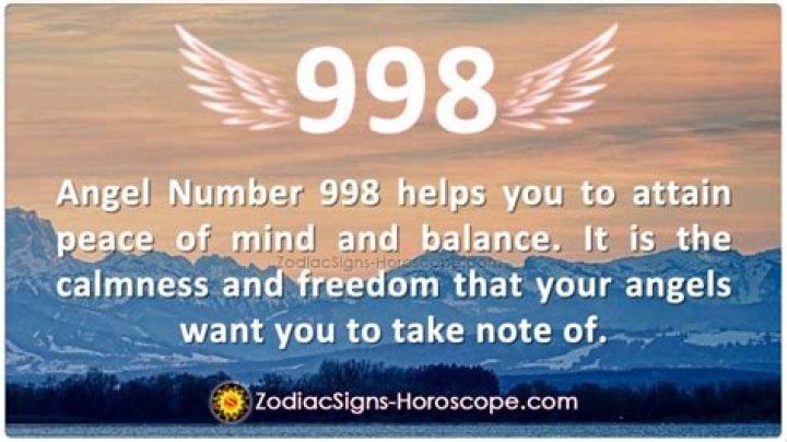 Angel Number 998