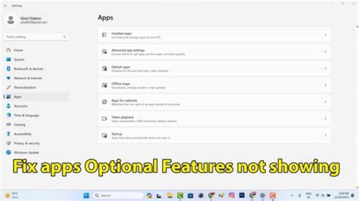 Apps & features