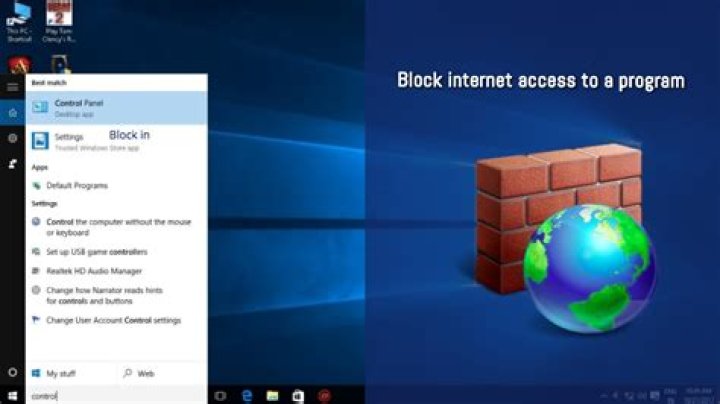 block access to programs Windows 10
