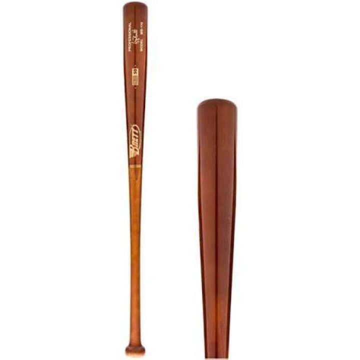 Brett Bros. Maple/Bamboo Wood BBCOR Baseball Bat on a white background.