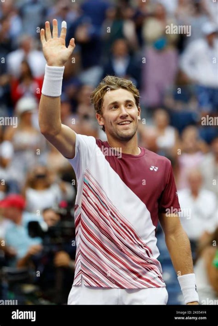 Casper Ruud celebrates