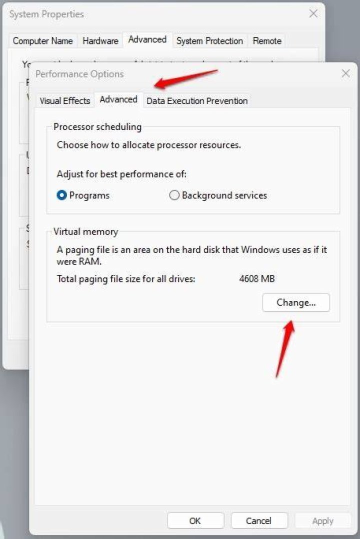 Change maximum memory to fix windows 11 not using all ram
