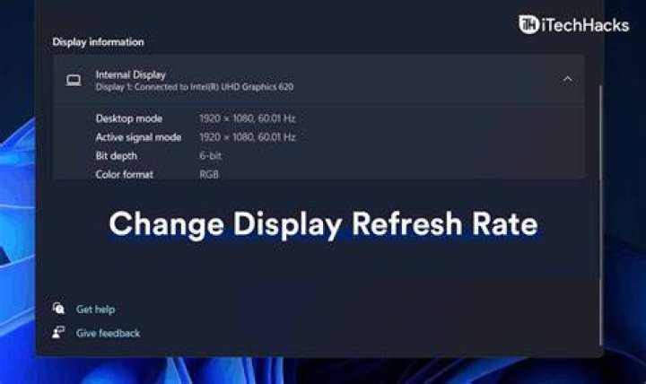 Change refresh rate