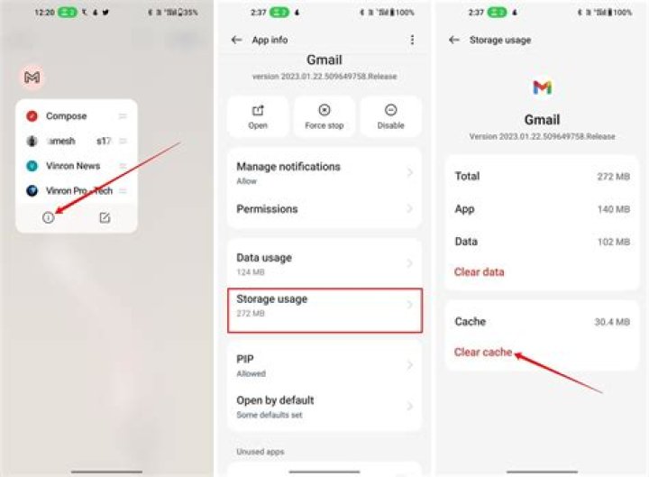 clear cache gmail chrome