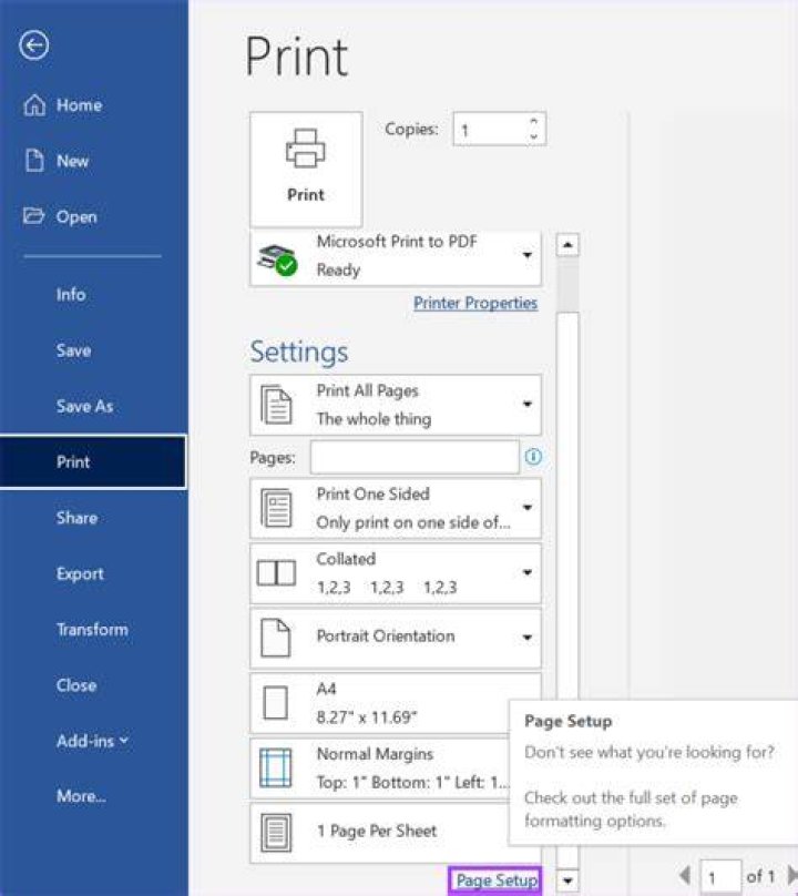 click into page setup from file click into page setup from file
