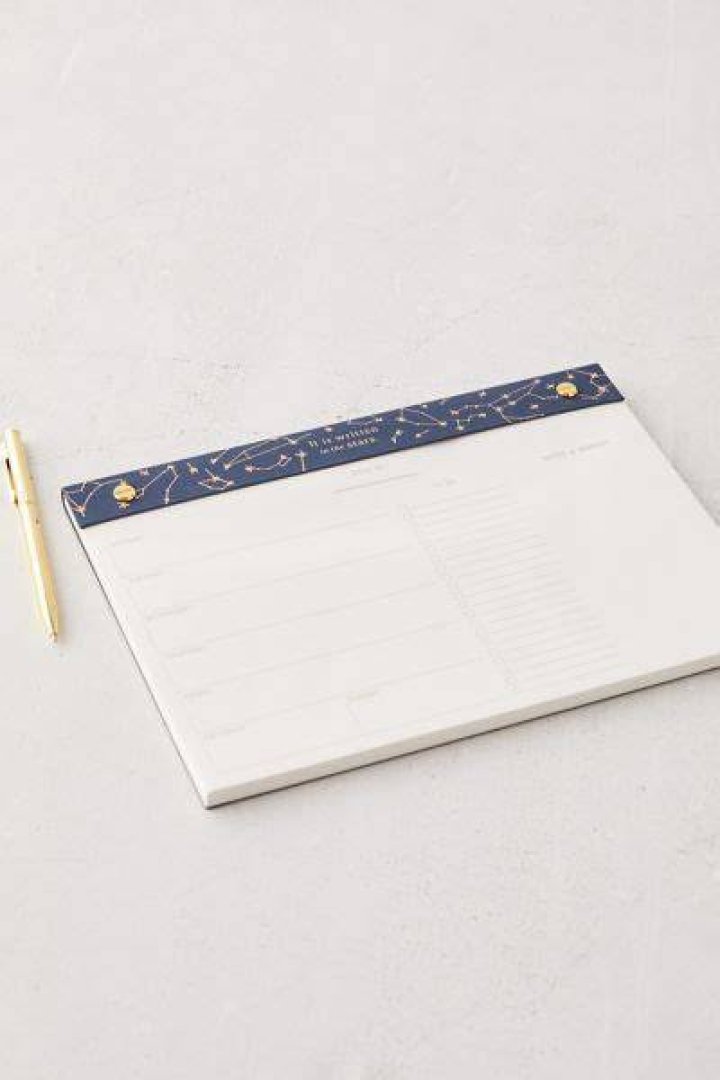 Constellations Weekly Planner Notepad