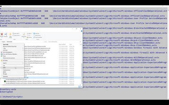 corrupted EVTX files