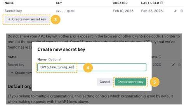 Creating New Key