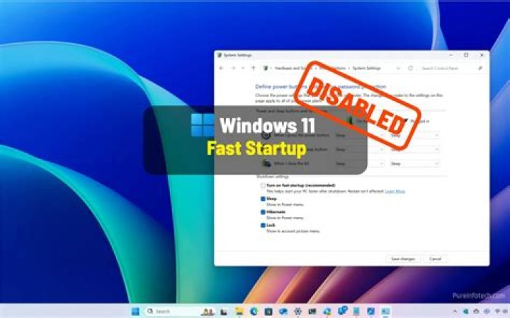 Disable fast startup