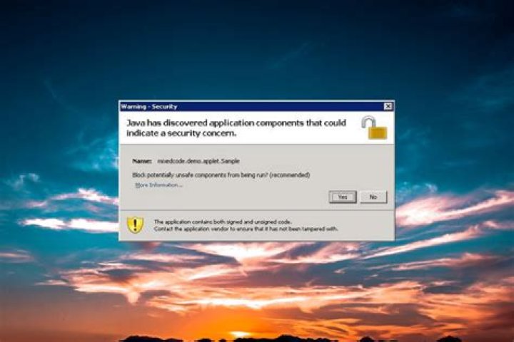 Disable Java “Security Warning” Pop-up in Windows 10
