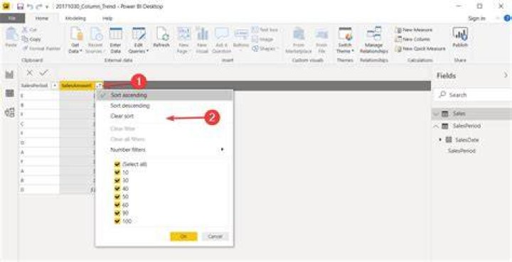 Disable sorting in Power BI using these 3 methods