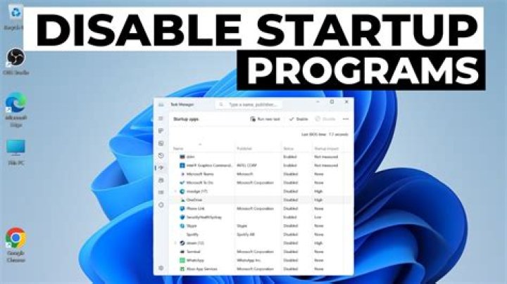 disable startup programs