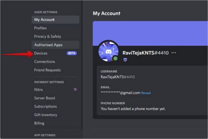 Discord settings