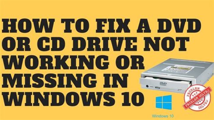 dvd not working win 10
