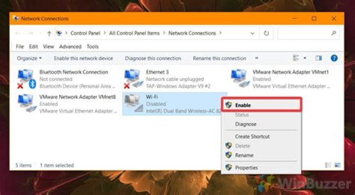 Enable Ethernet adapter in Windows 11