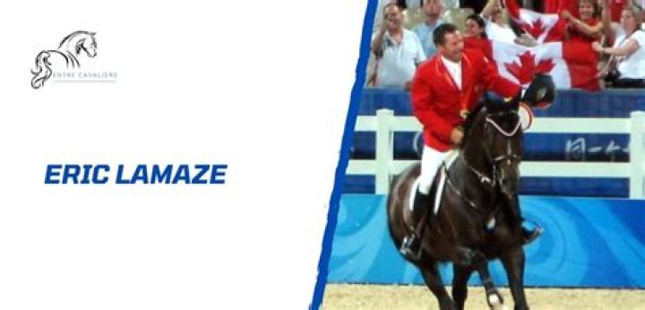 Eric Lamaze at a post-competition press conference