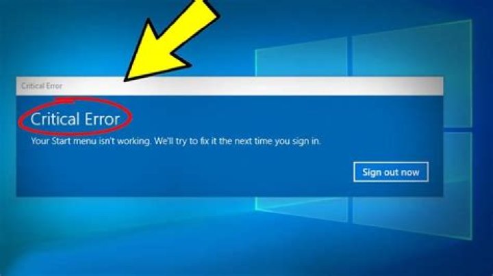 Error 0x800f081e settings start menu