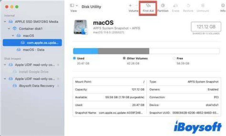 first aid mac error code 36