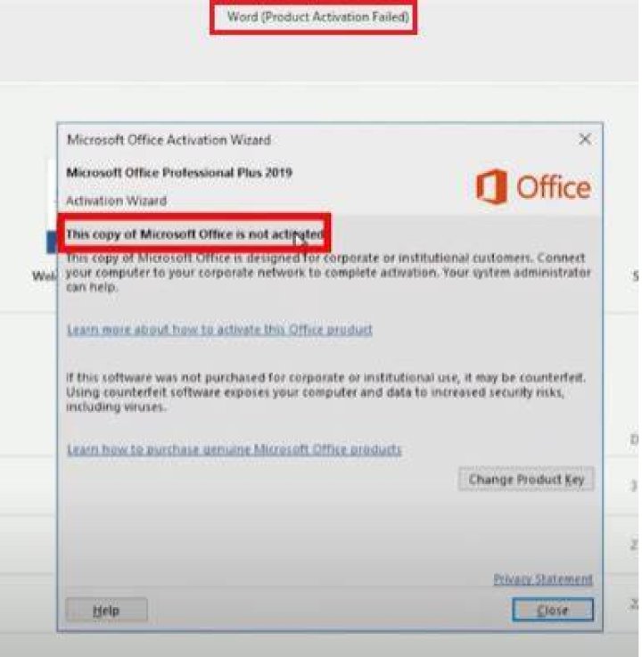 fix Microsoft Office Activation