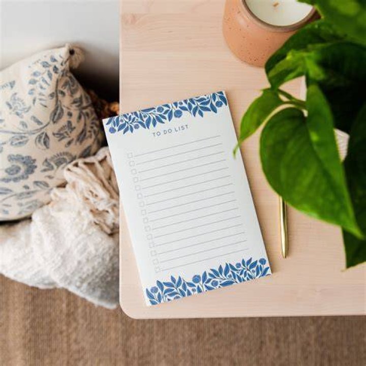 Floral To Do Notepad