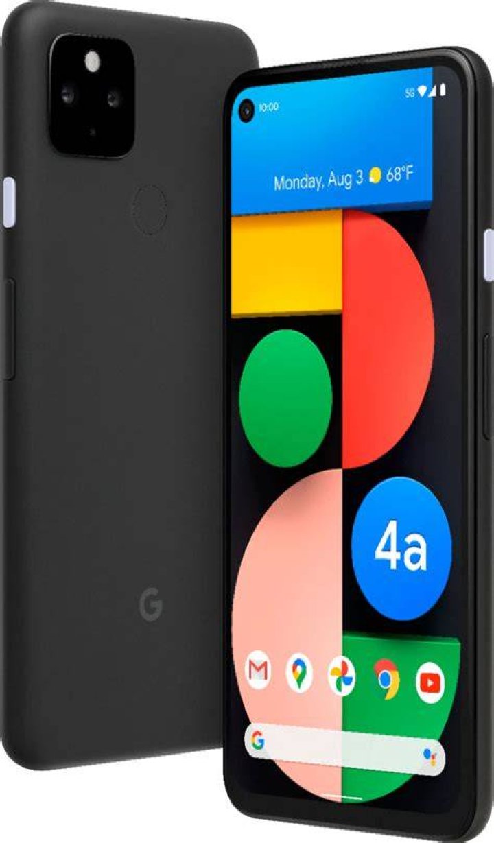 Google Pixel 4a screen in hand 4