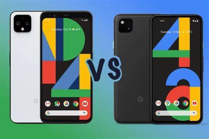 Google Pixel 4a vs Google Pixel 3a backs 2