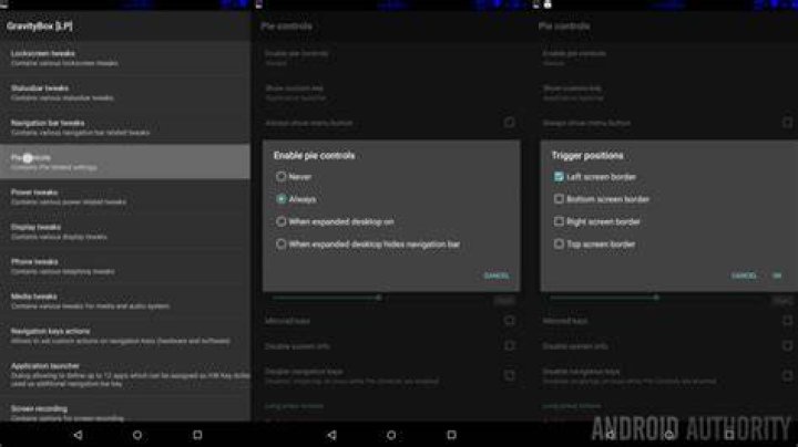 GravityBox Pie controls 2 GravityBox Pie controls 2