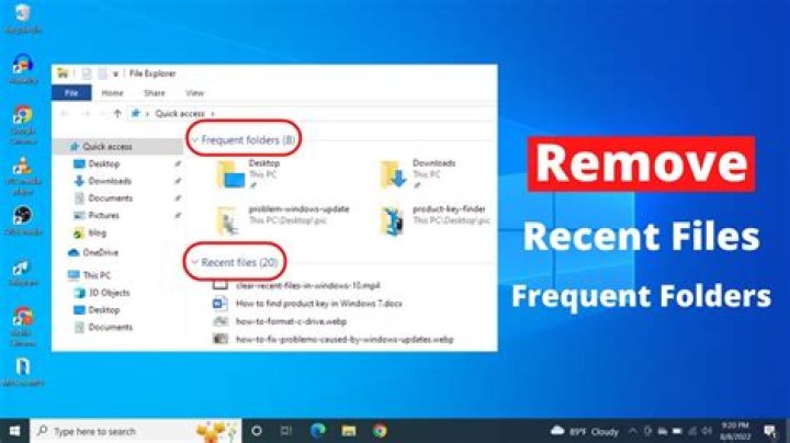 How to remove recent files from Quick Access in Windows 10