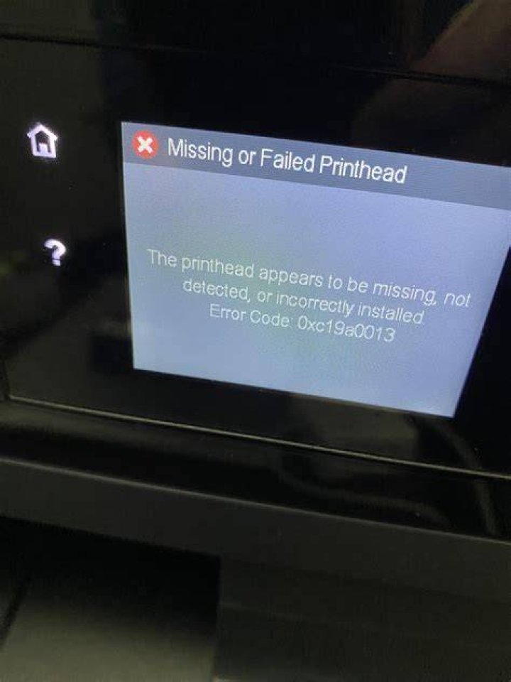 HP printhead printer error compact display heavy