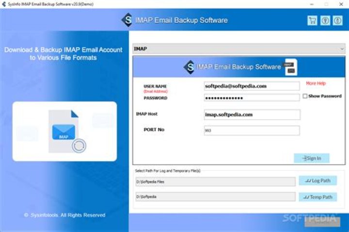 IMAP email backup software