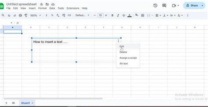 inserted text box on google docs