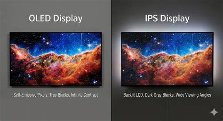 ips lcd vs poled screen side to side