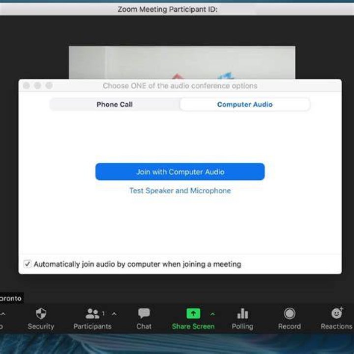Join with computer audio to fix zoom failed to detect microphone windows 11