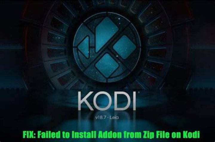 kodi failed to install addon from zip file