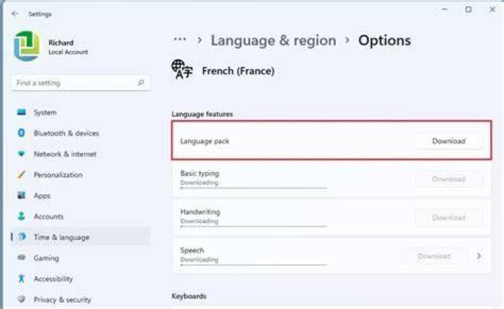 get button language pack download issues get button