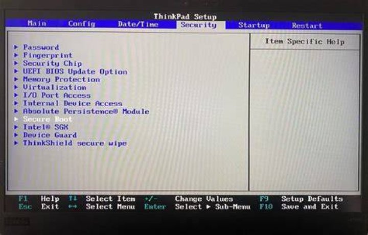 Locate Boot tab