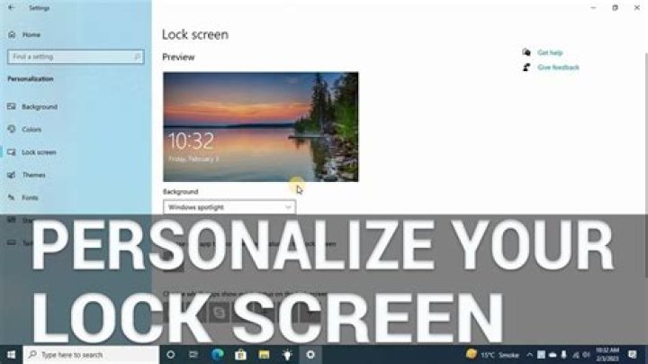 lock screen customize lock screen windows 11