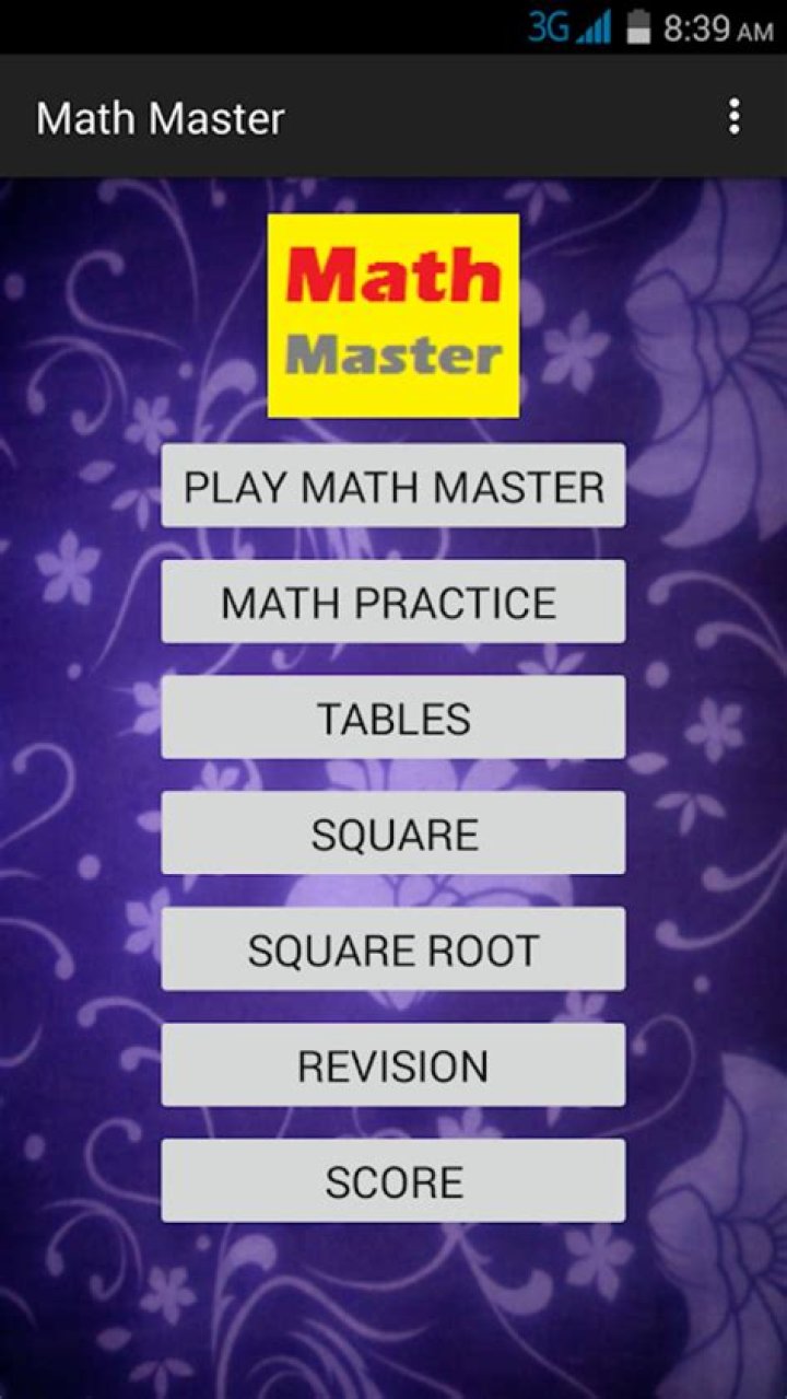 Math Master is one of the best math games for android