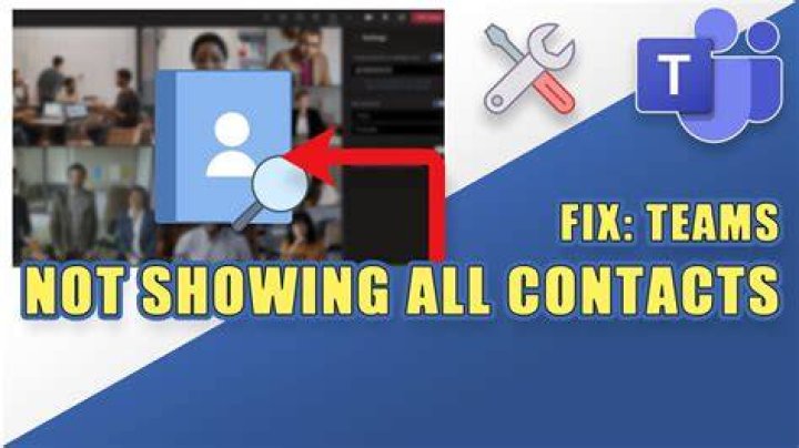 Microsof Teams contacts not visible