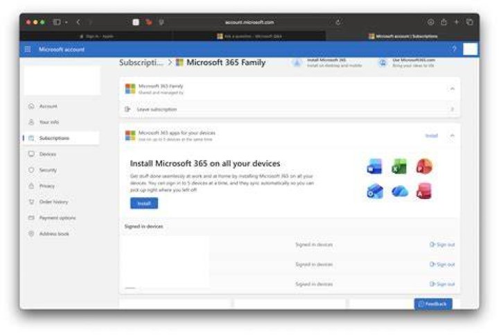 Microsoft 365 subscription not working