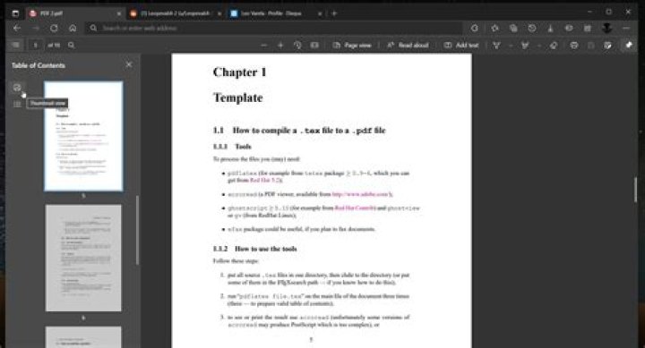 Microsoft Edge gets a Thumbnail View for PDF documents